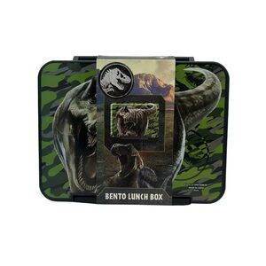 New Jurassic World Bento Lunch Box three compartments